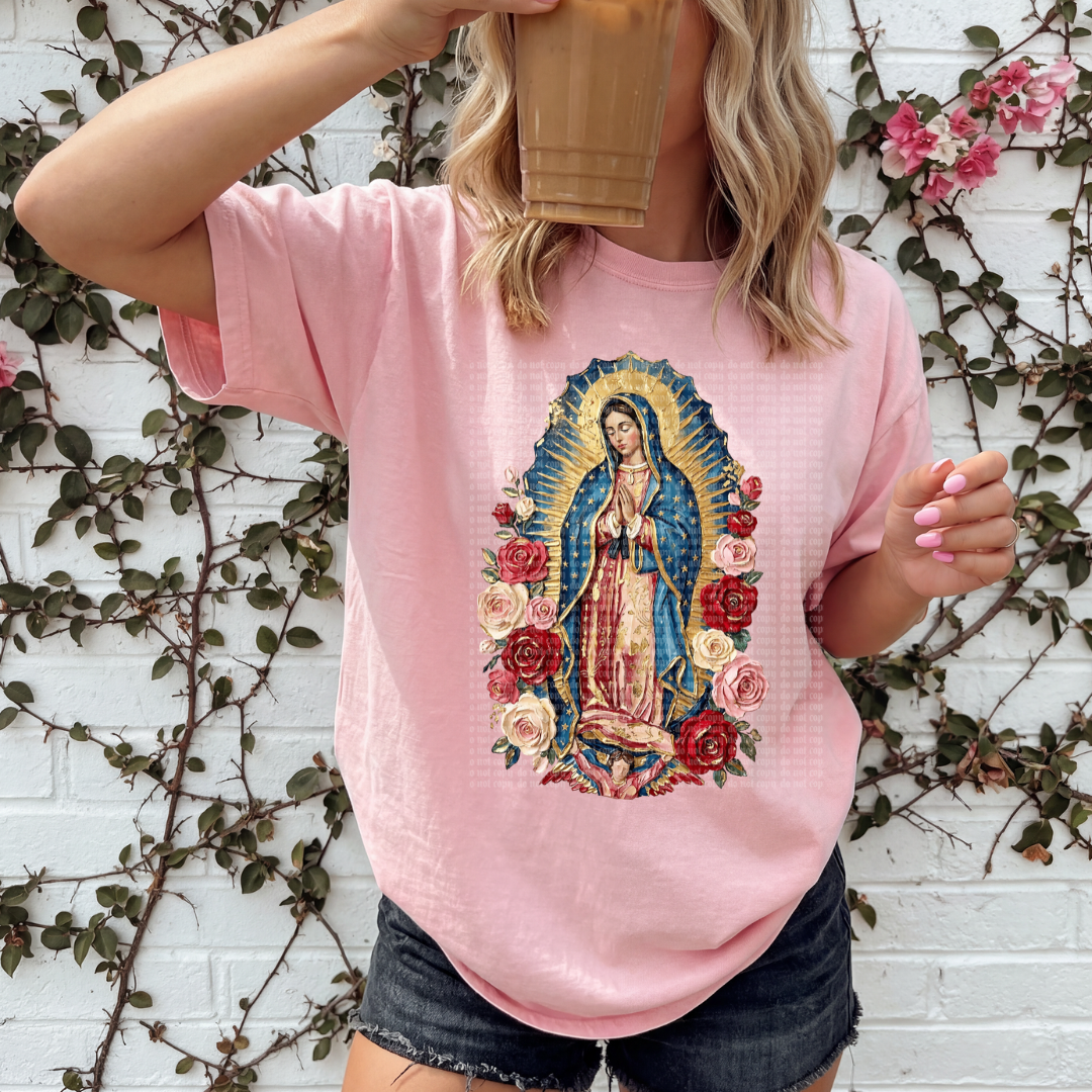 Virgencita Flores DTF