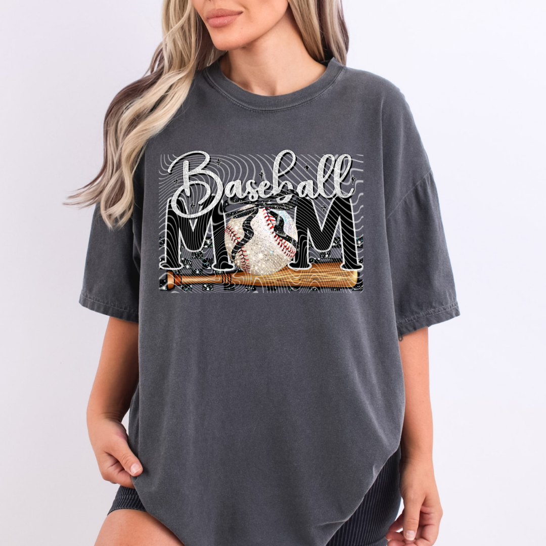 Baseball Mom Bow  DTF