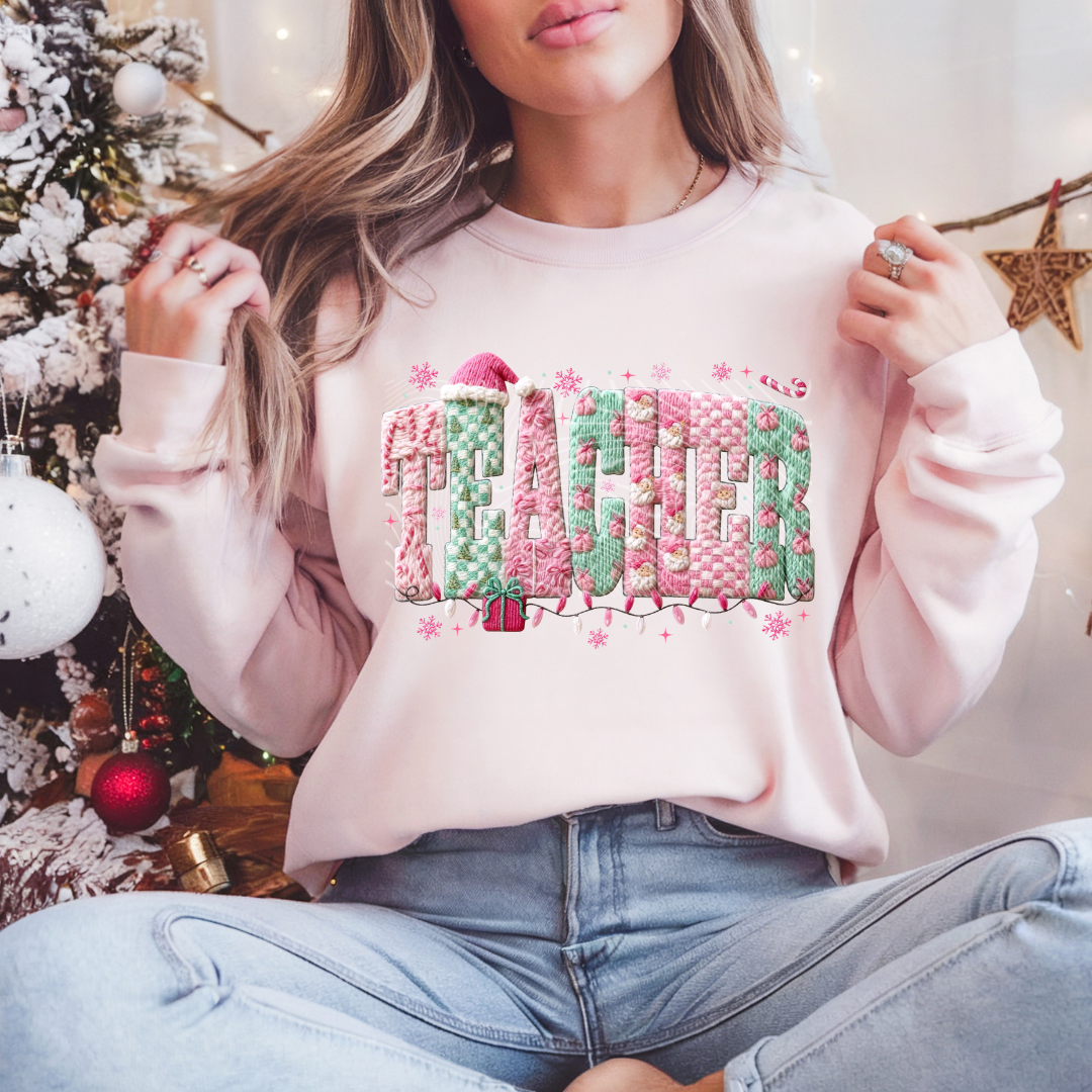 Faux Crochet Teacher DTF