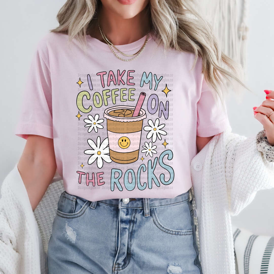 Coffee on the rocks DTF