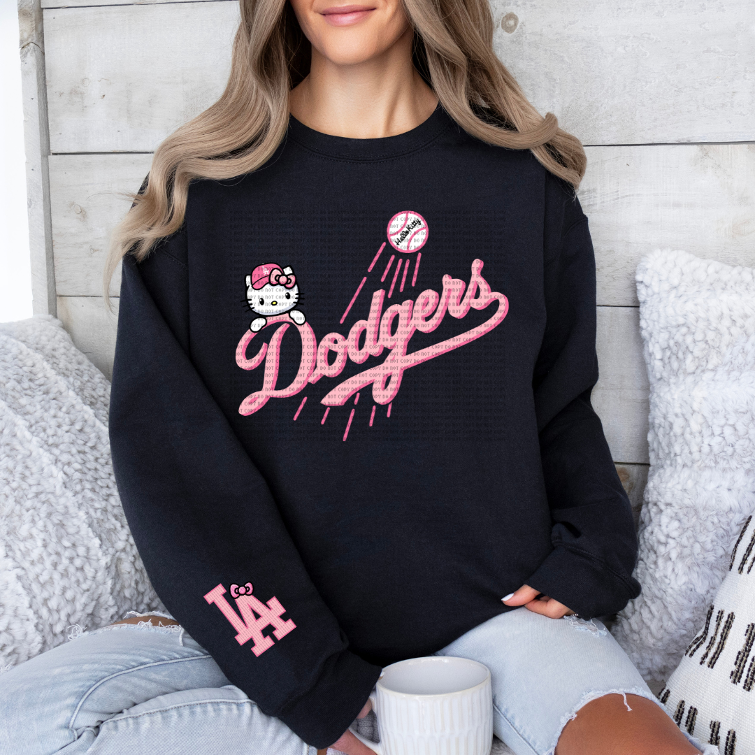 HK L.A. Cursive Logo Pink DTF