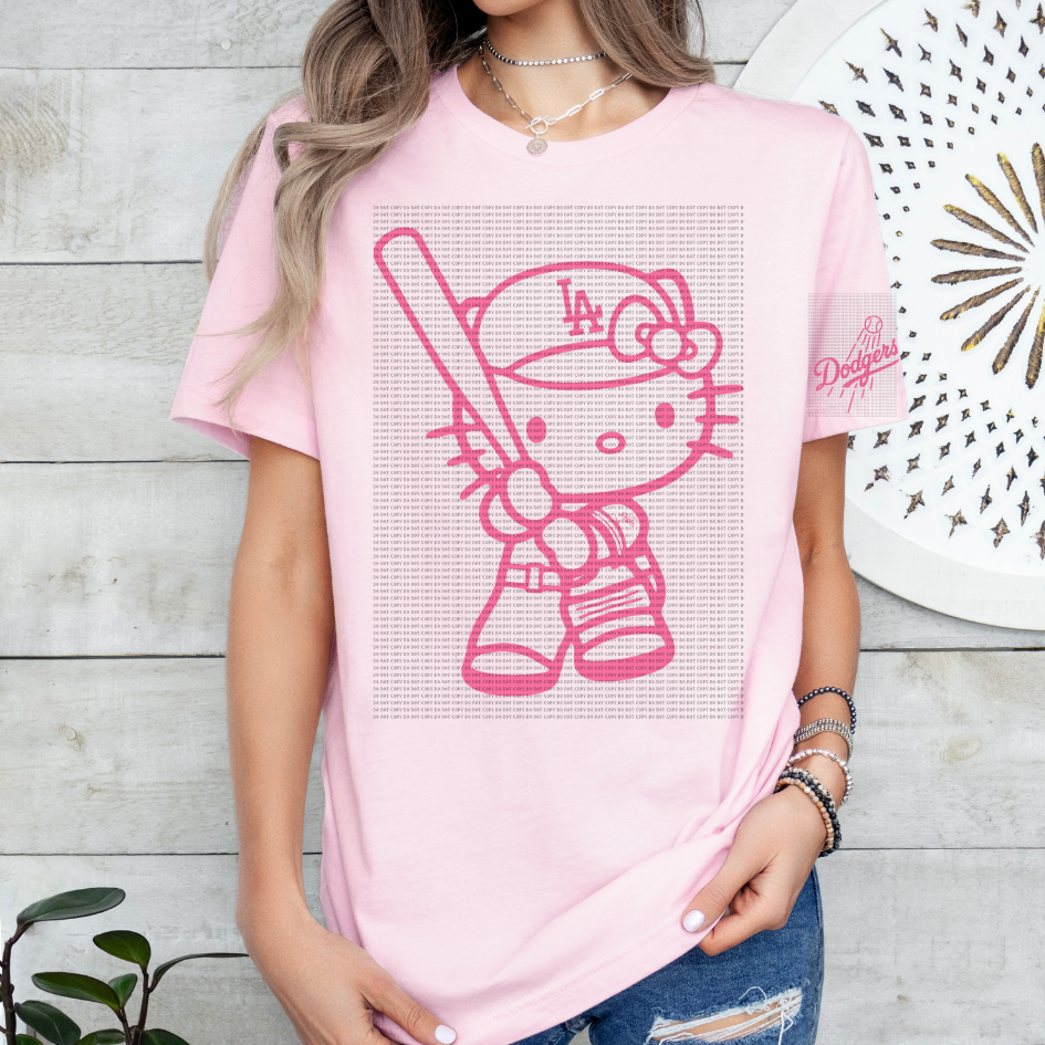 Pink Batter Outline HK DTF