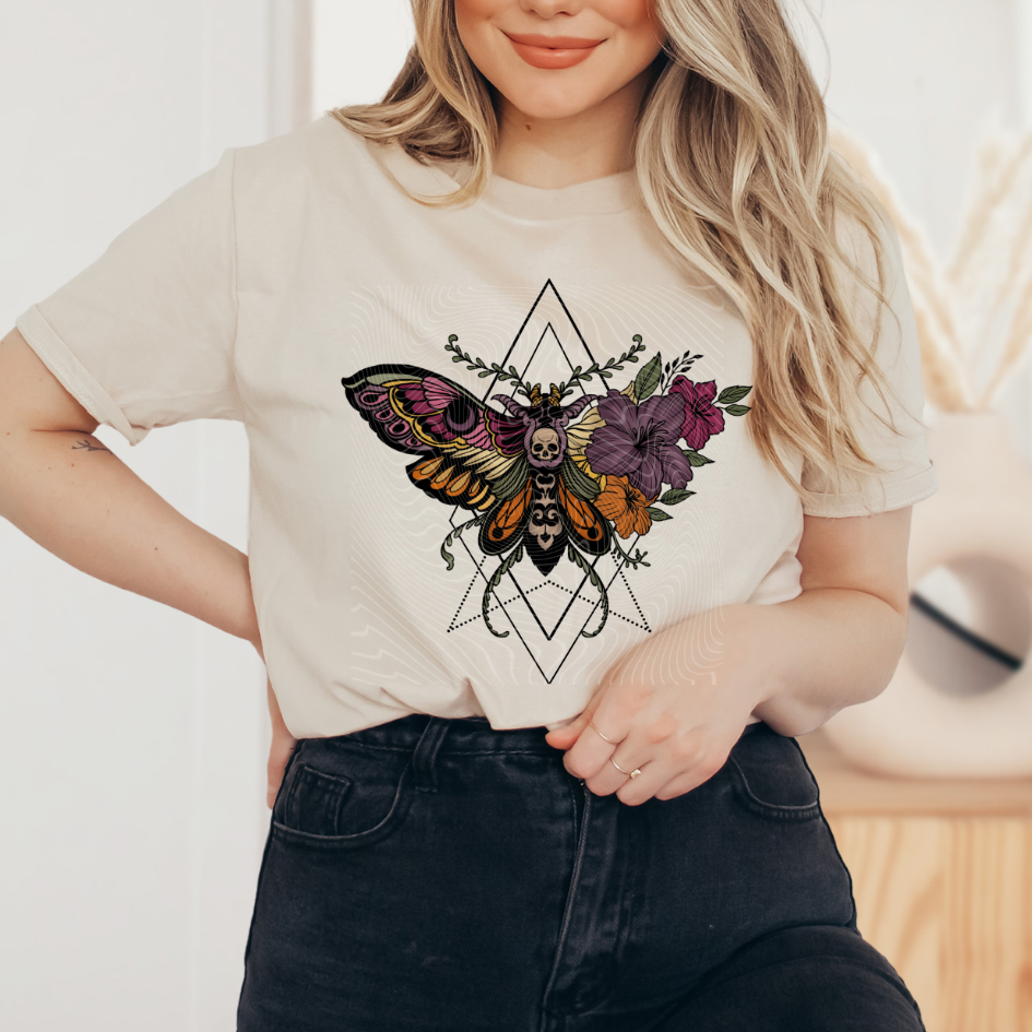 Geo Death Moth DTF