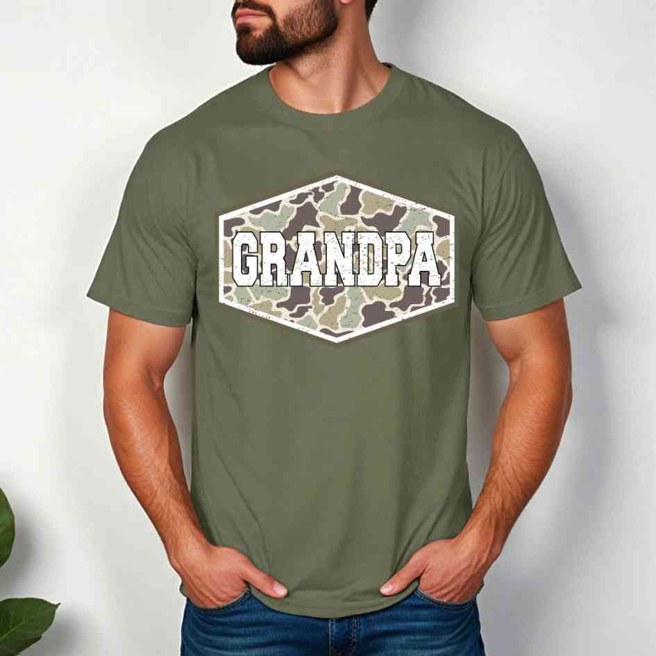 Camo Grandpa DTF