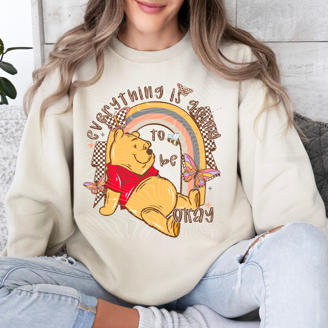 Bear Retro Rainbow DTF