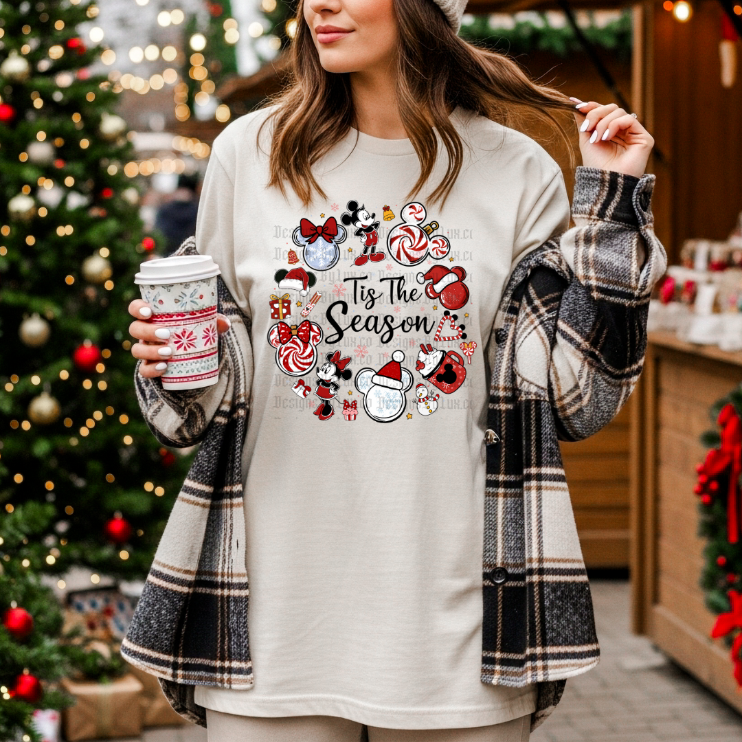 Tis the Season Mouse DTF