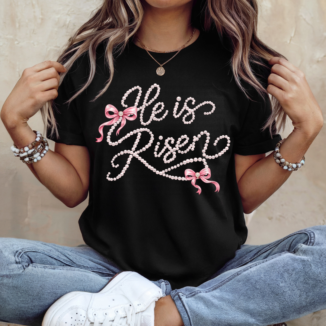 He Is Risen Pearls DTF