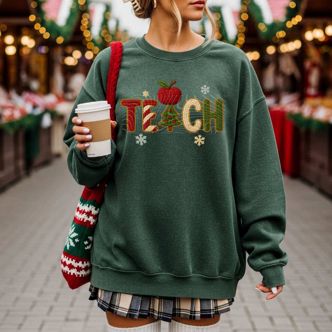 Faux Crochet Teach DTF