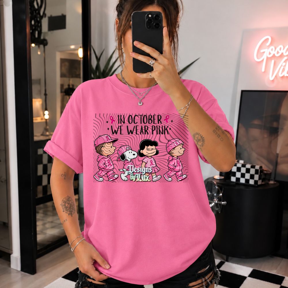 Pinktober Peanuts DTF