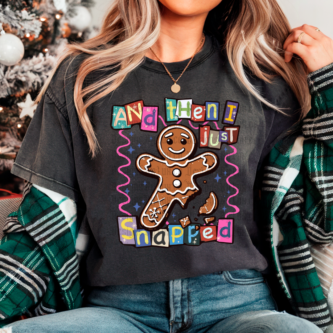 Snapped Gingerbread DTF