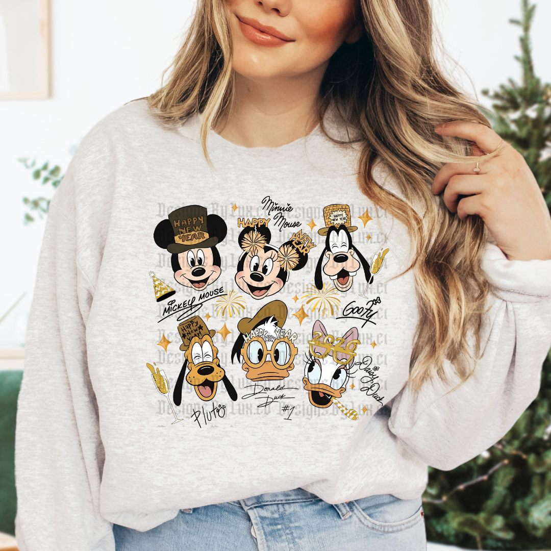 Welcome 2026 Mouse DTF