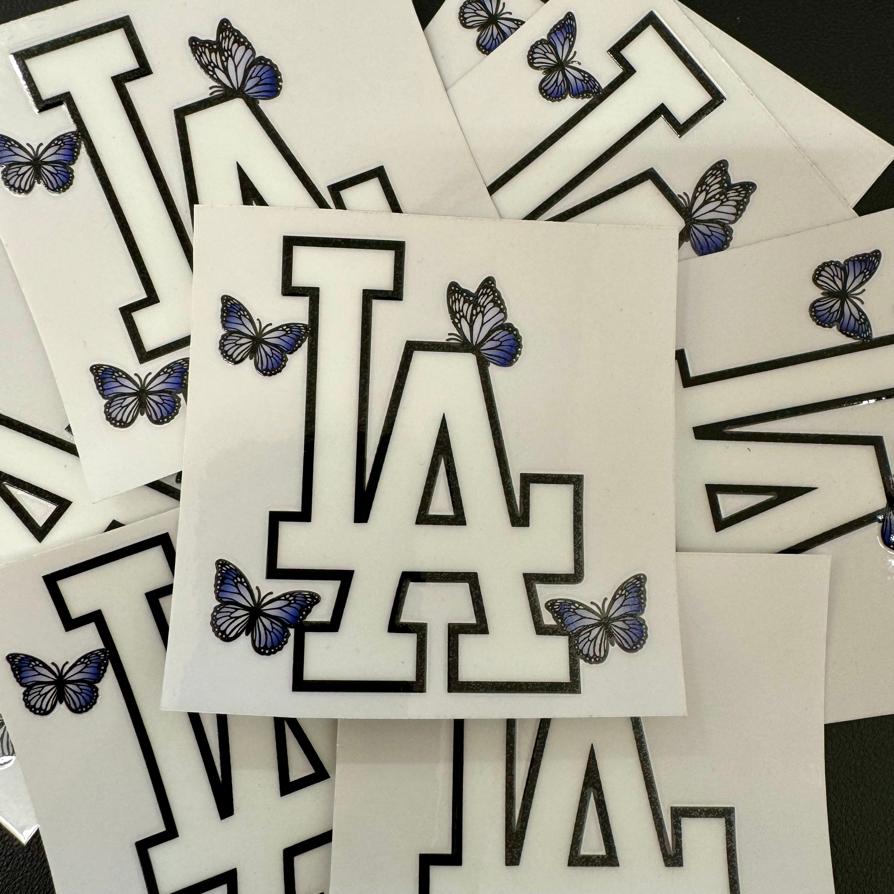 UVDTF:  L.A. Butterflies Baseball Decal