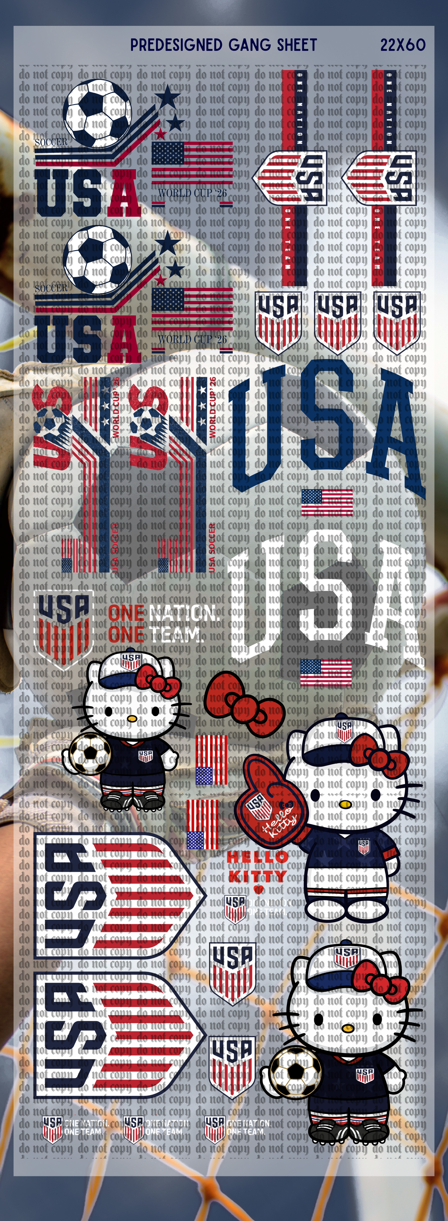 PreDesigned: USA Soccer V3 22x60