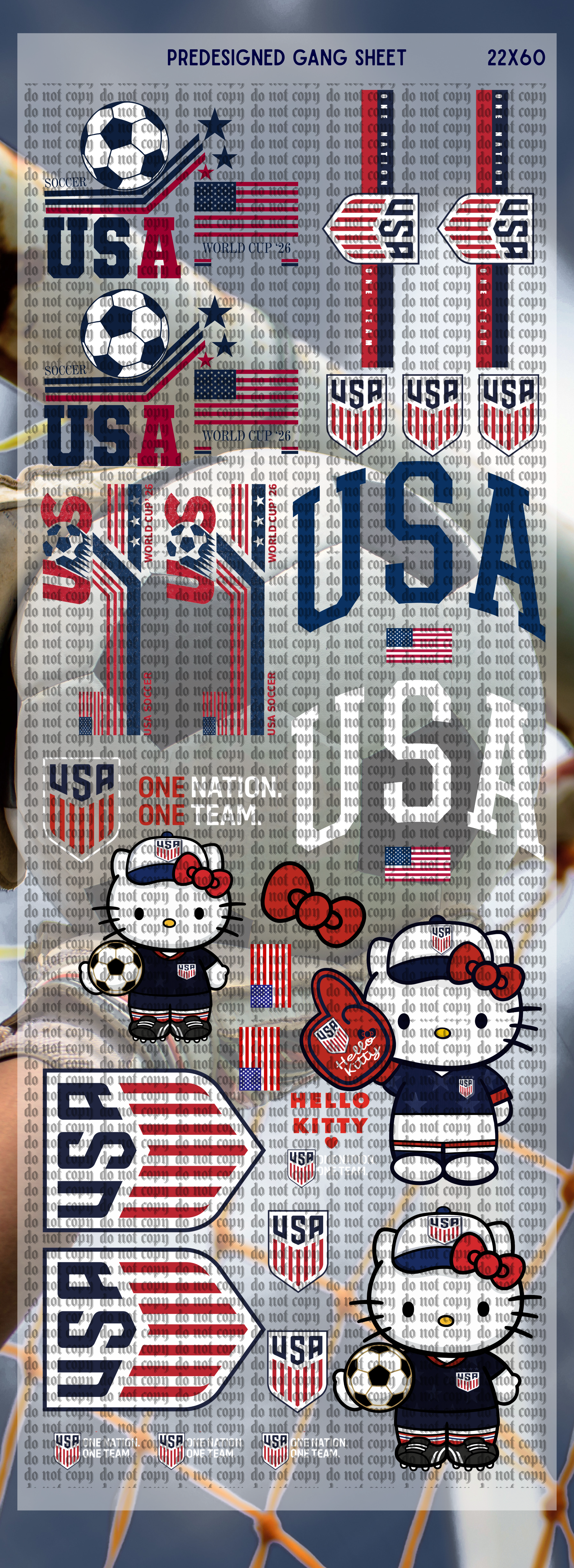 PreDesigned: USA Soccer V3 22x60