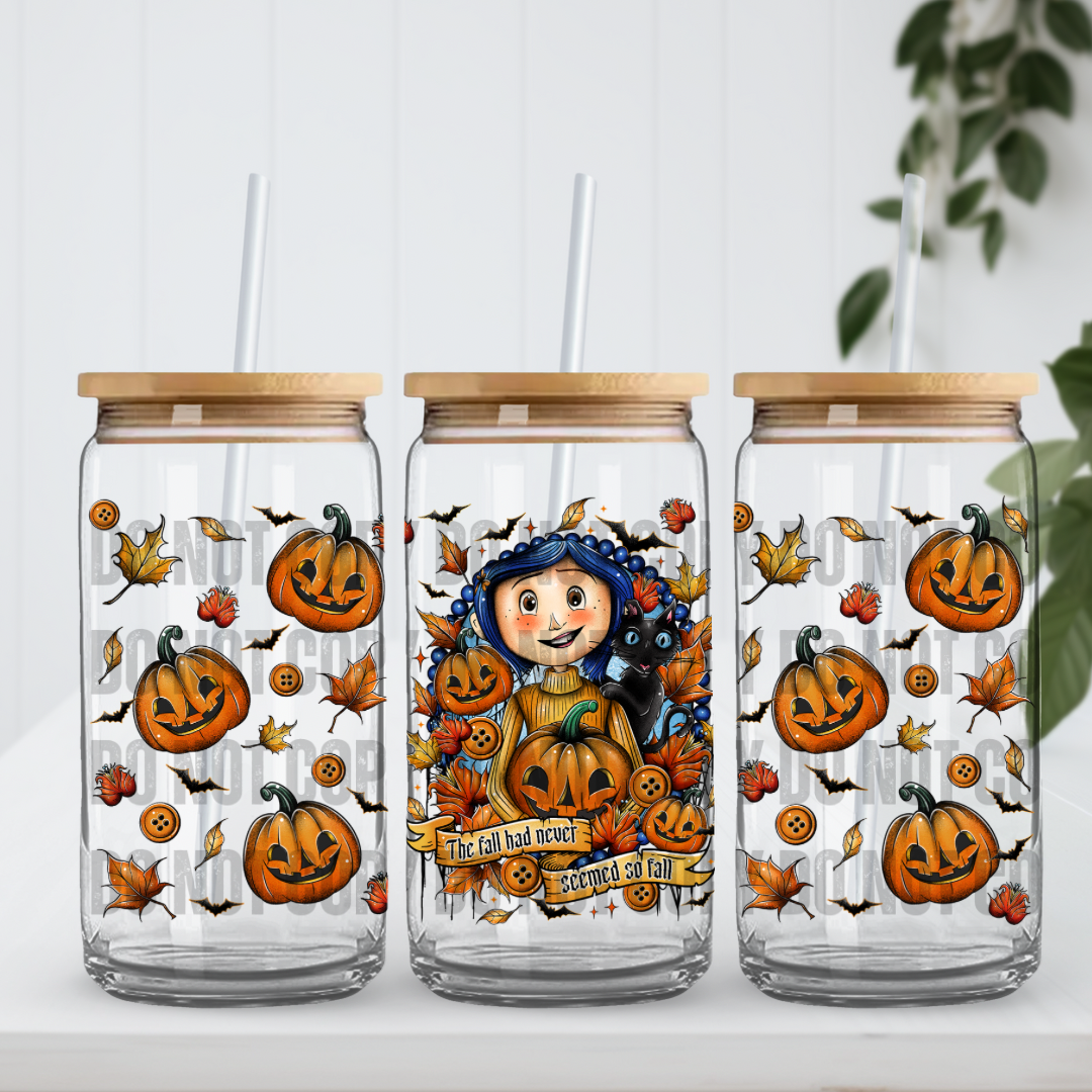 UVDTF: Autumn Button Girl Wrap