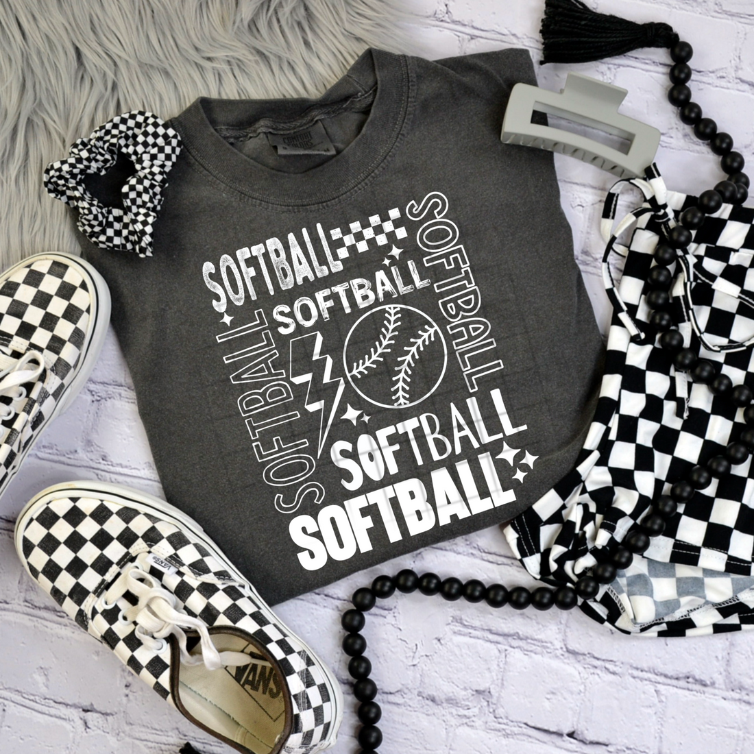 Sports Softball White DTF