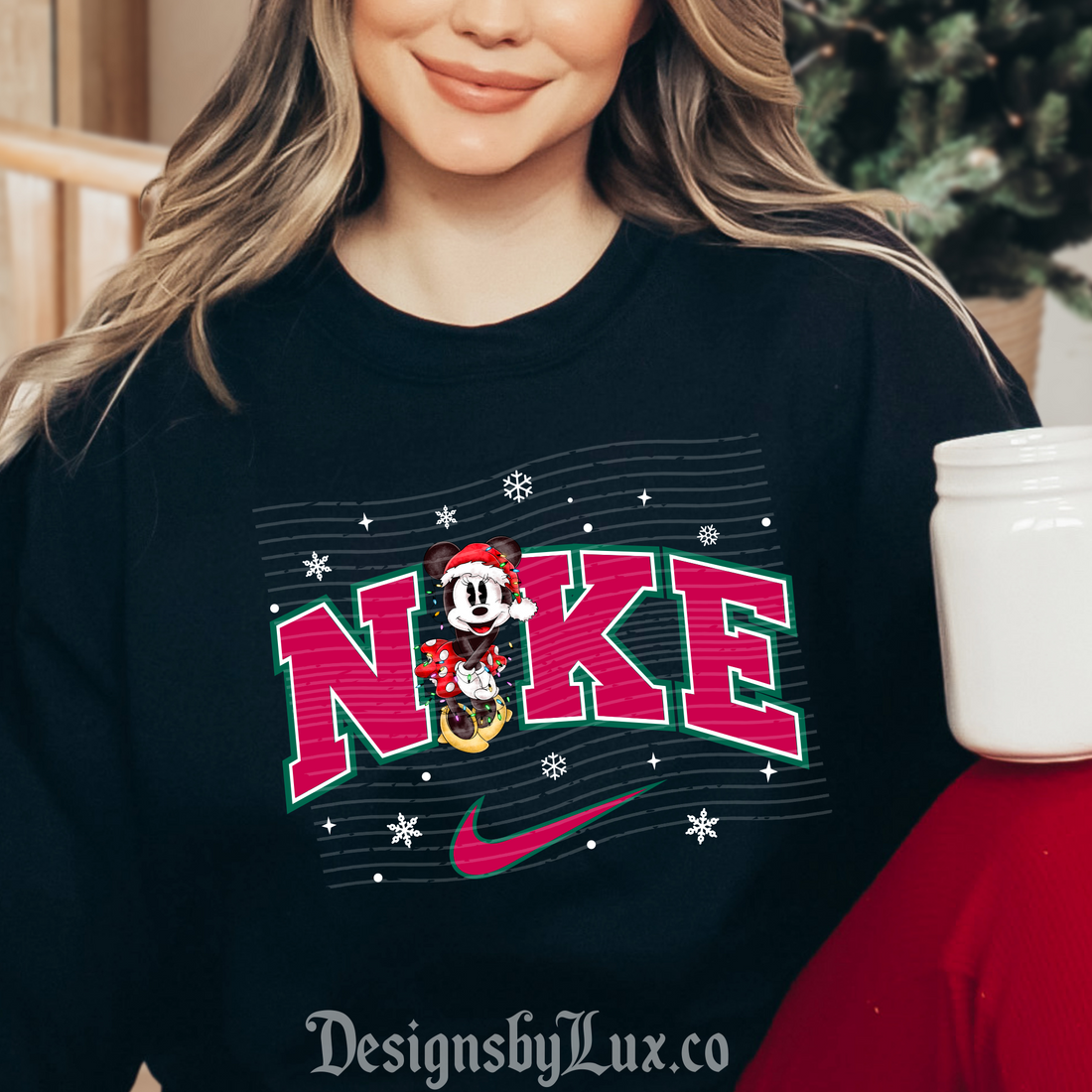 Miss Mouse xmas NKE DTF