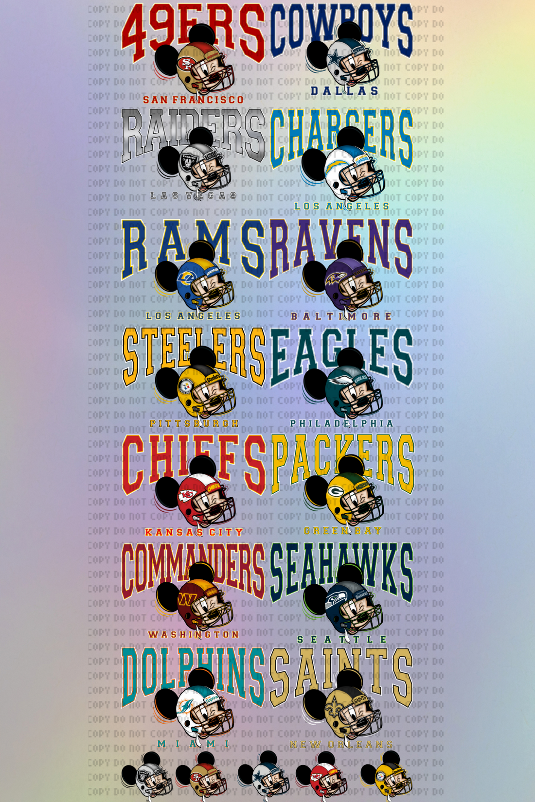 PreMade:Football M. Best Sellers 22x60