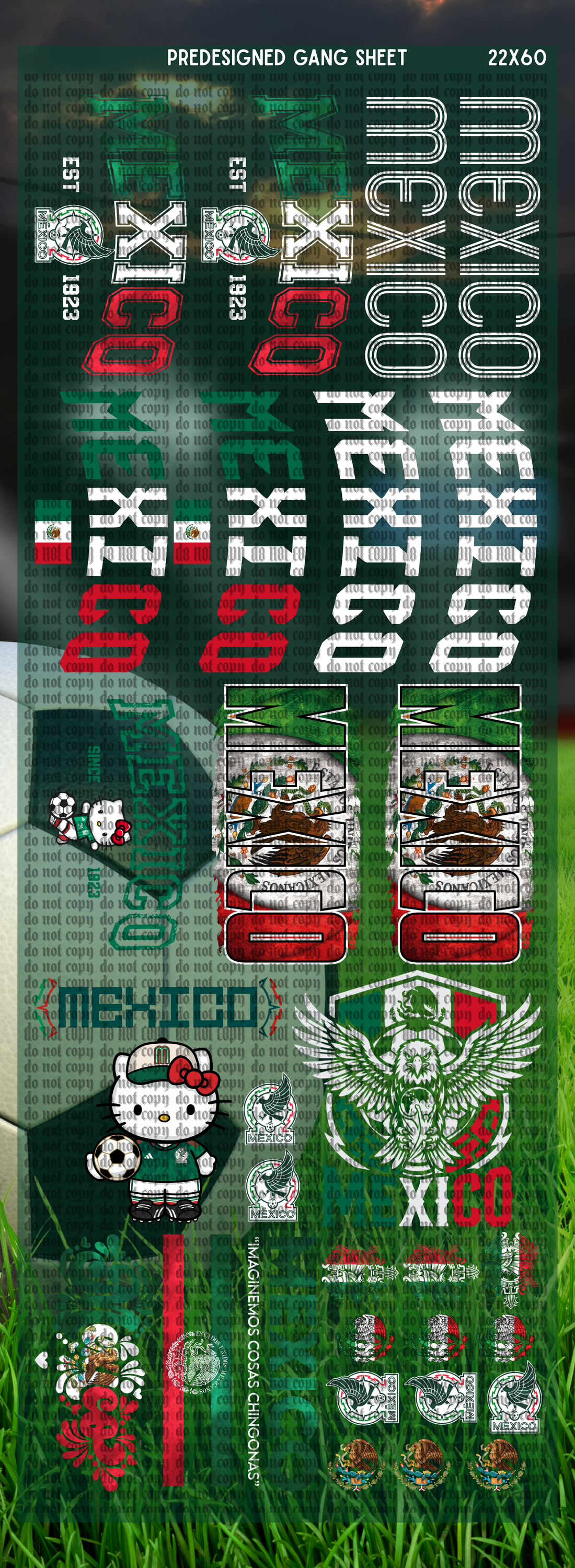 PreDesigned: Mexico Soccer V2 22x60