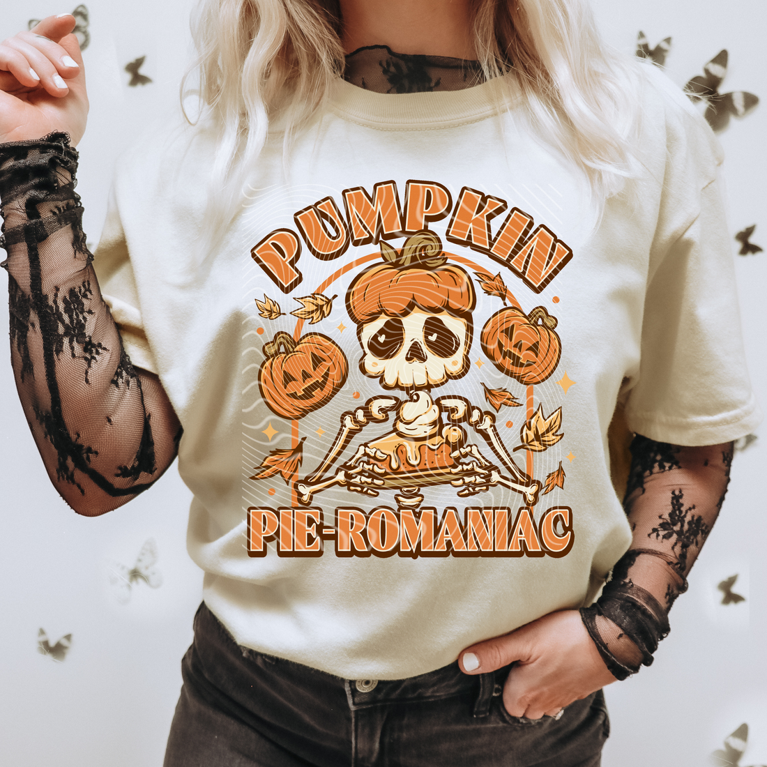 Pumpkin Pie Skelly DTF