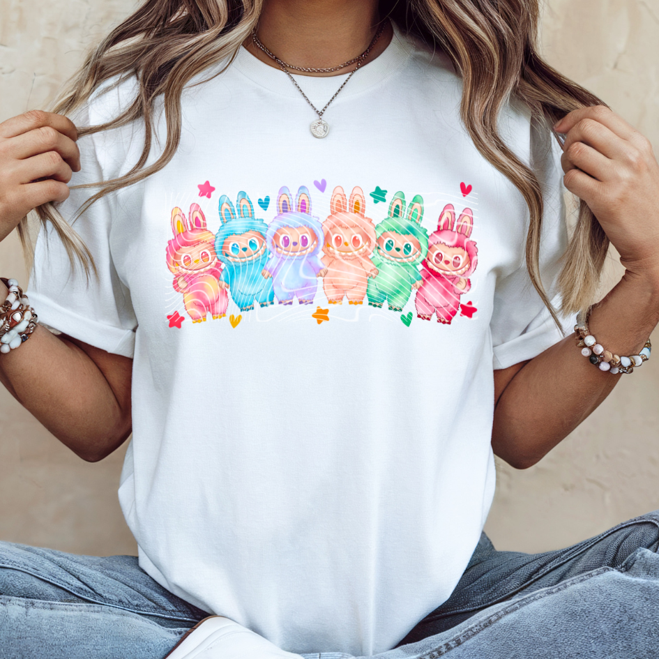 Colorful Monsters Bubu DTF