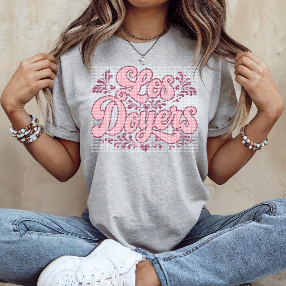 Los Doyers Pink DTF