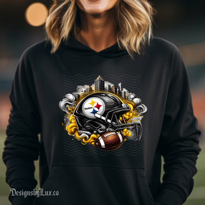 FB Helmet Pittsburgh DTF