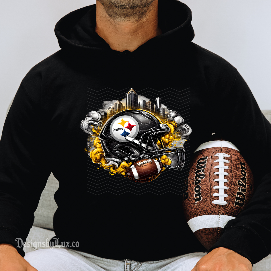 FB Helmet Pittsburgh DTF